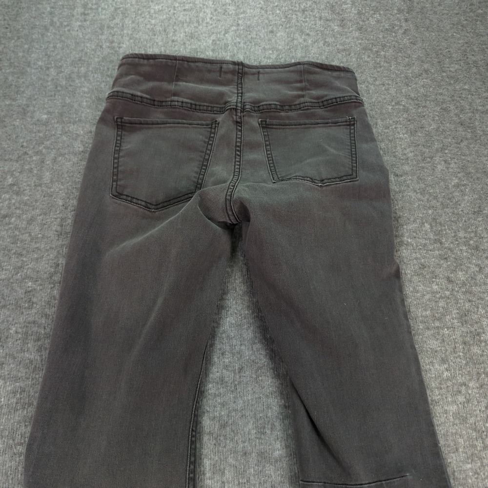 Free People Jeans Womens 27 Blacl Pull On Flare Stretch Casual Boho‎ Hippie - Picture 13 of 15